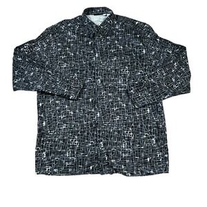 VERSACE CLASSIC V2 Cotton Button Up Shirt‎ Abstract Men's Size XL Italy